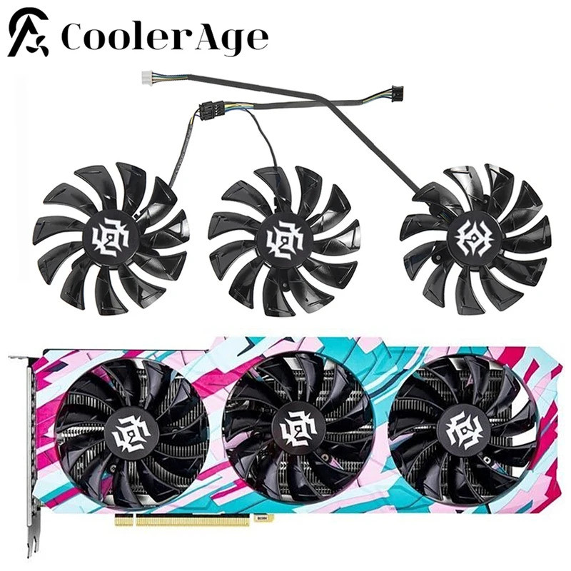 Para 85mm ZOTAC RTX 3090 3080 3070 3060Ti X Gaming OC Ventilador De Placa De Vídeo Novo RTX3090 RTX3080 RTX3070 RTX3060T