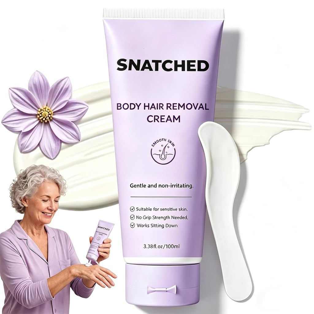 Removedor de Pelos SnatchedHair, Removedor de Pelos Corporais e Faciais para Mulheres a Partir de 65 Anos e Homens, Remo