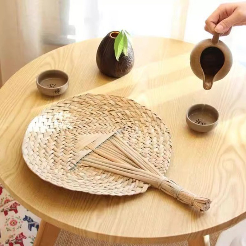 Puro tecido à mão Pucao bolinho folha ventilador verão bebê idosos resfriamento repelente de mosquitos ventilador de man