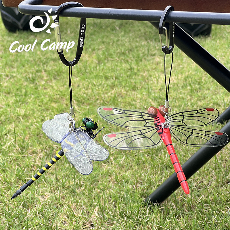 Acampamento ao ar livre repelente de mosquitos simulação libélula montanhismo pesca repelente de mosquitos pingente ativ