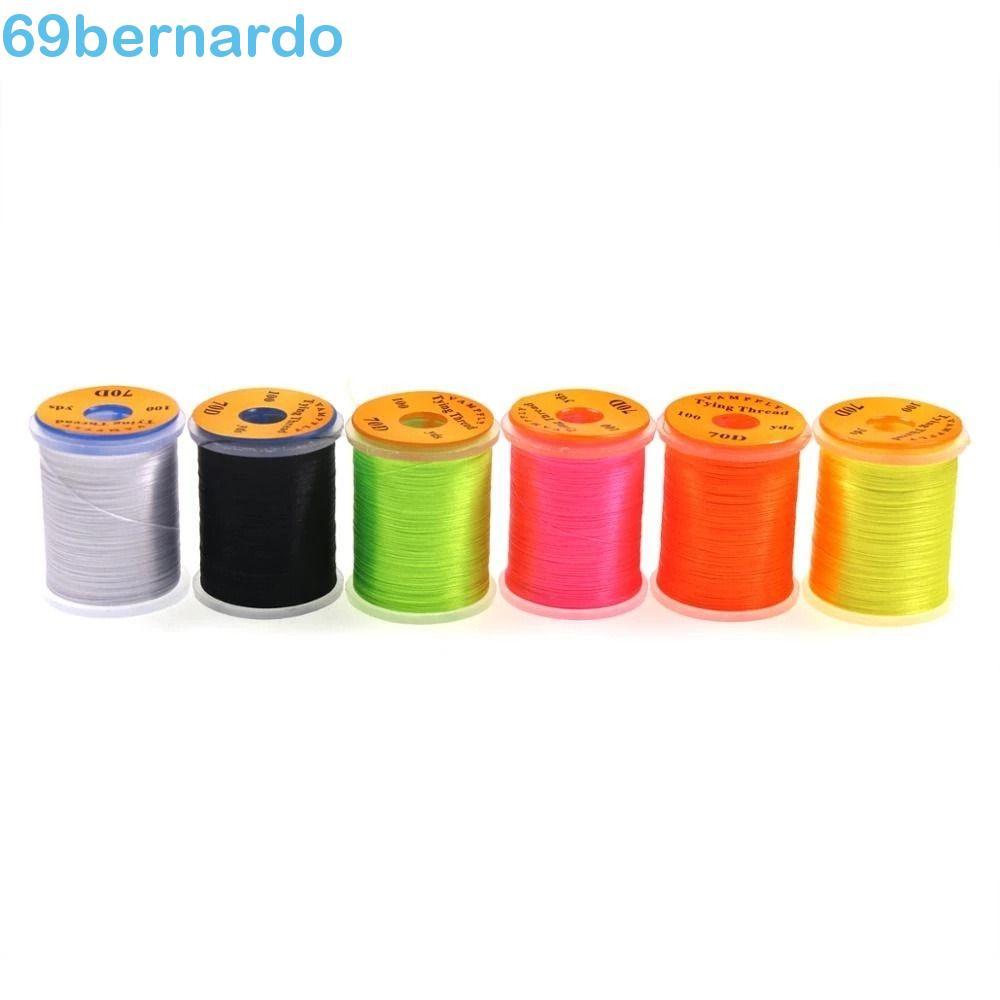 BERNARDO Fly Tying Thread Moscas Acessórios De Pesca Isca De 100 Jardas 200D Linha De Gancho De Salmão
