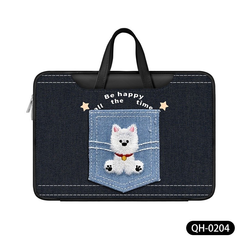 França Maje Franch Cowboy Puppy Notebook Bolsa para computador pesada adequada para Apple macbook 15: 20 cm Bolsa Shin-C