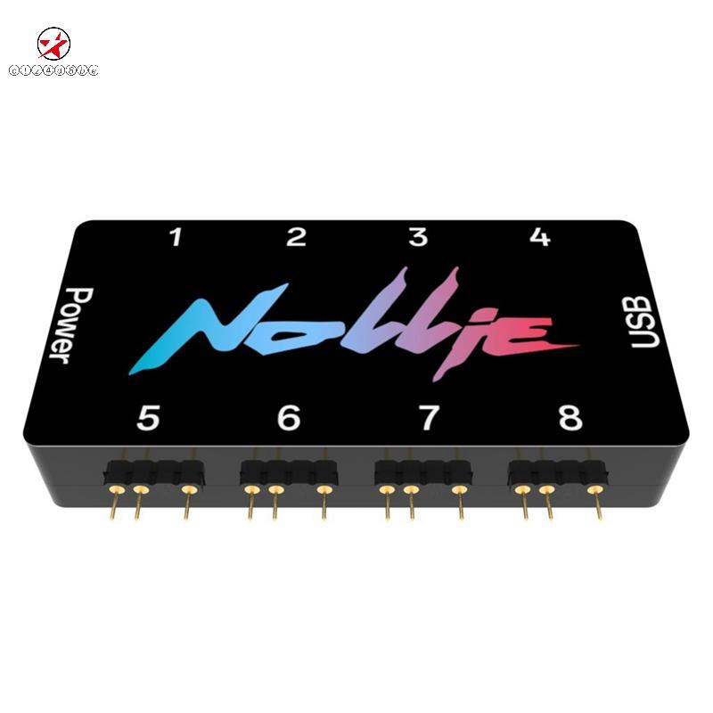 8 Portas 5V 3PIN ARGB Controlador Suporte SignalRGB OpenRGB Para Interface Estendida Da Placa-Mãe zctz4d8bet.br