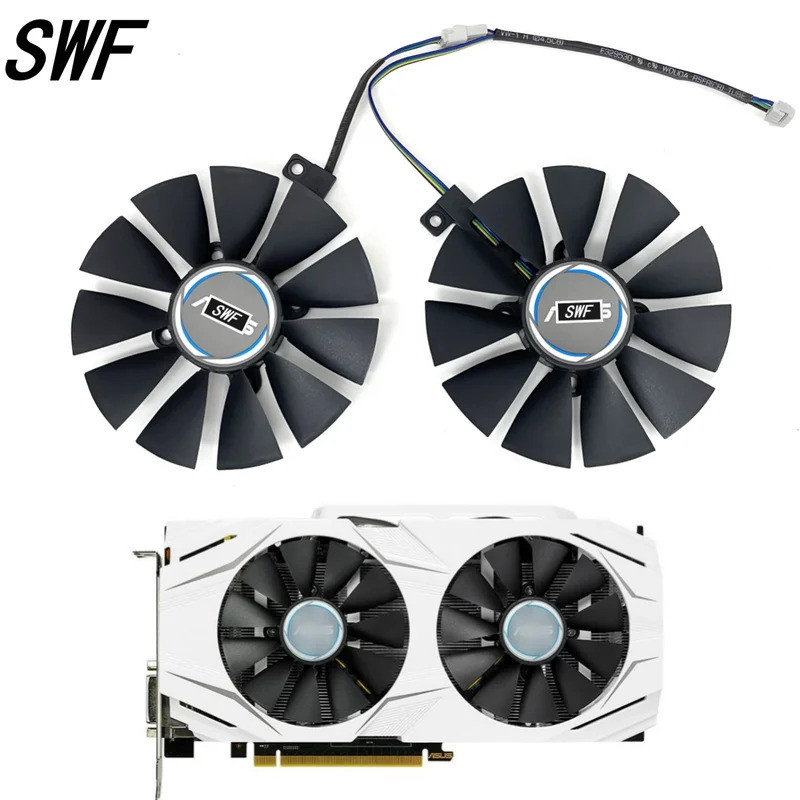 - Novo 87MM PLD09210S12HH GTX1060 GTX1070 Fd10u12s9-C Ventilador De Refrigeração Para ASUS GTX 1060 1070 RX 480 Placa Gr