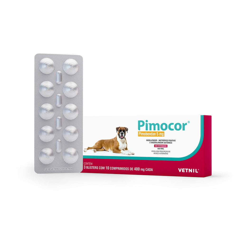 Pimocor 5mg Vetnil para Cães 30 Comprimidos