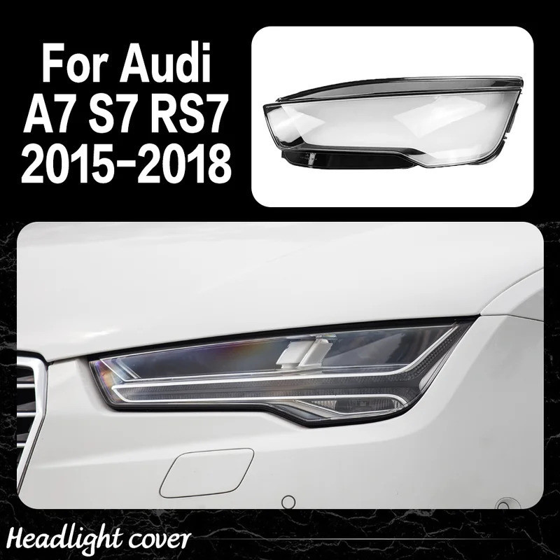 Lente Do Farol Para Audi A7 S7 RS7 Sportback 2015 2016 2017 2018 Transparente CoveB