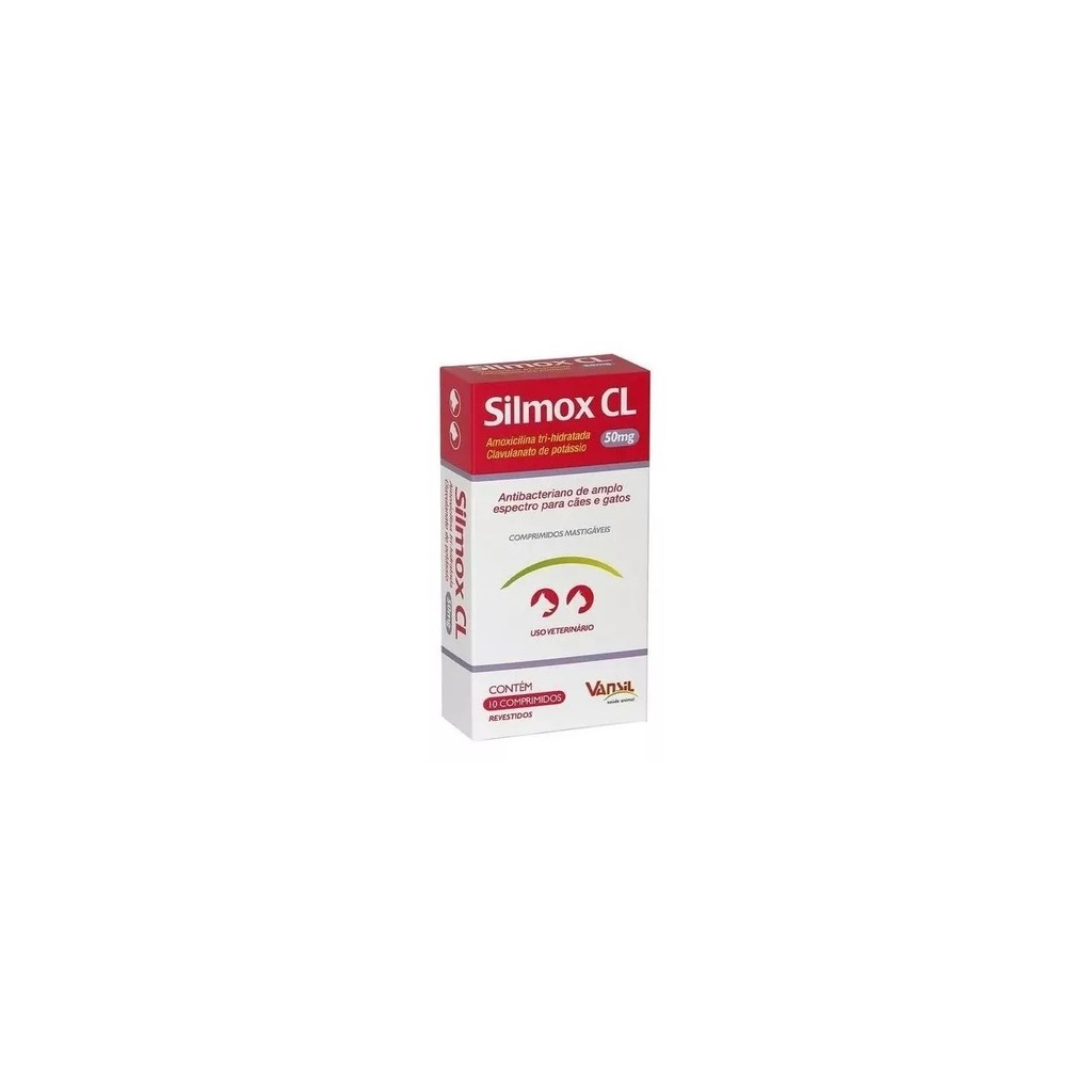 Silmox CL 50mg caixa com 10 Comprimidos Para Cães Vansil