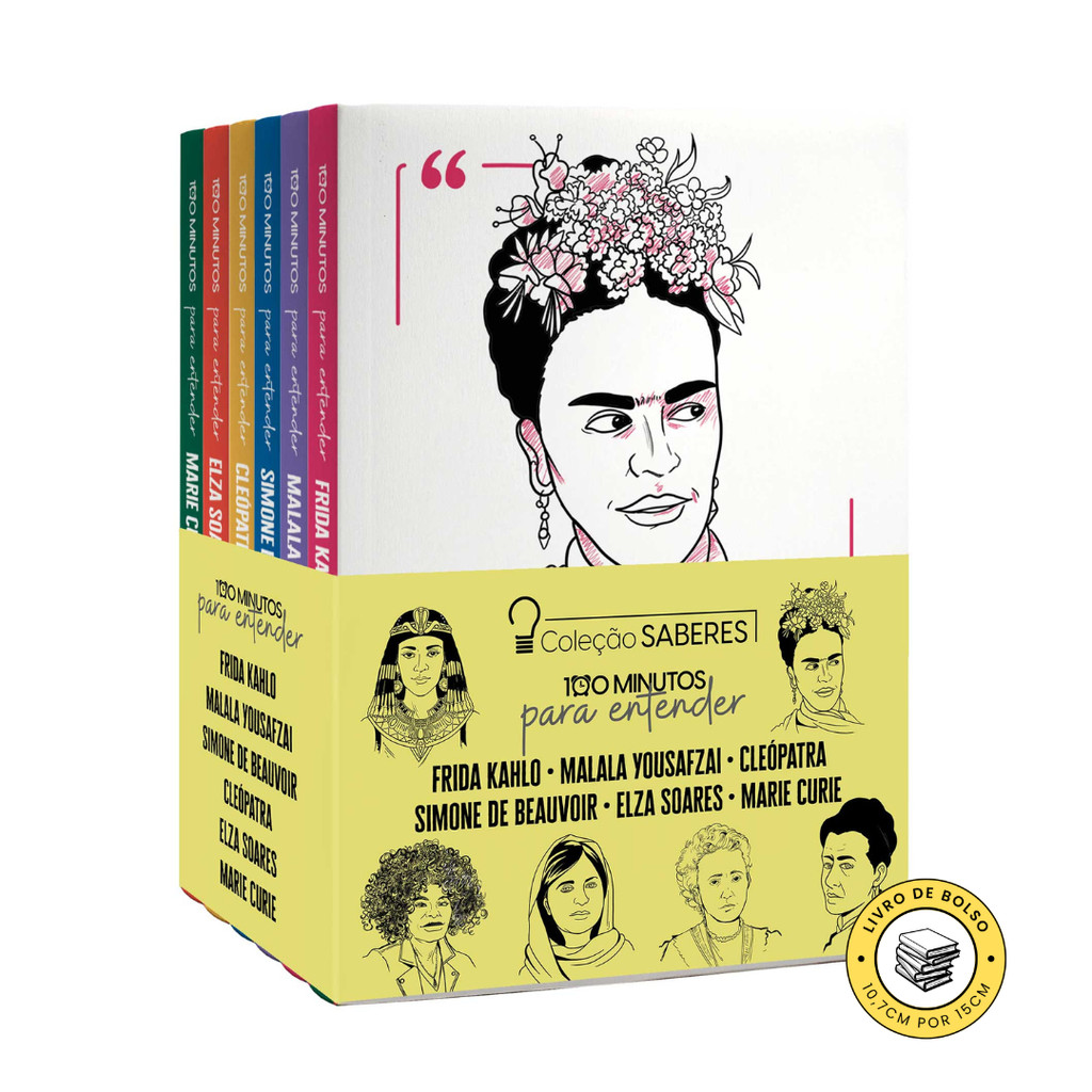 Coleção Saberes - Mulheres Notáveis - 100 minutos - Frida, Malala, Cleópatra, Simone e Marie Curie