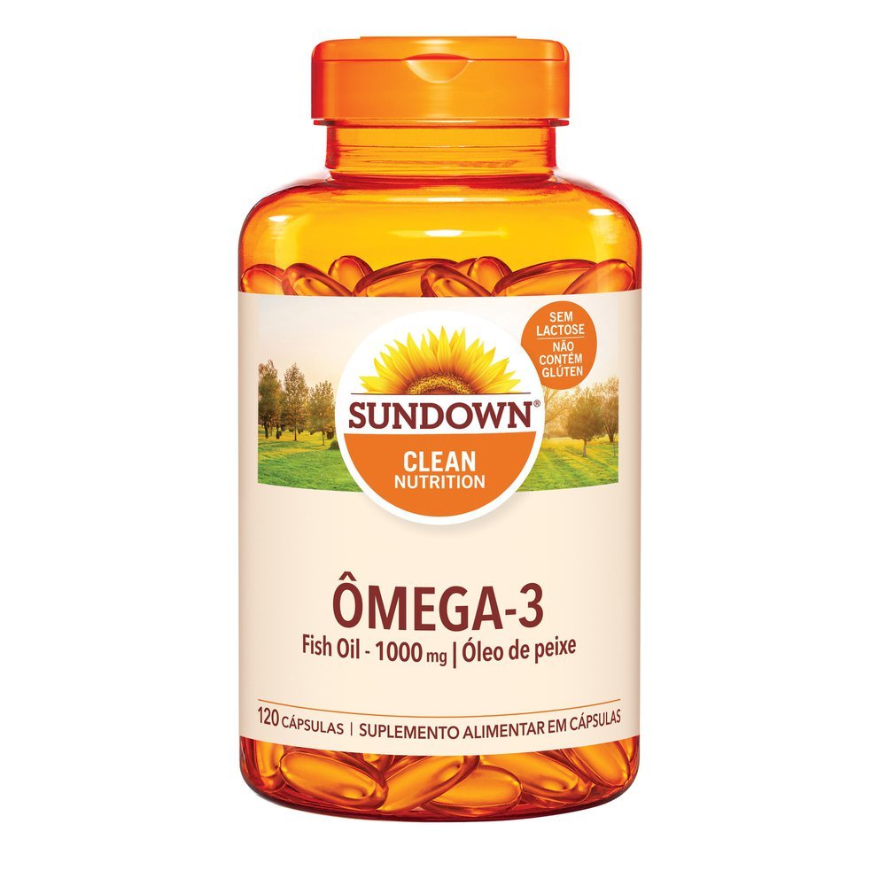 Sundown Ômega 3 1.000mg Suplemento Alimentar 120 Cápsulas