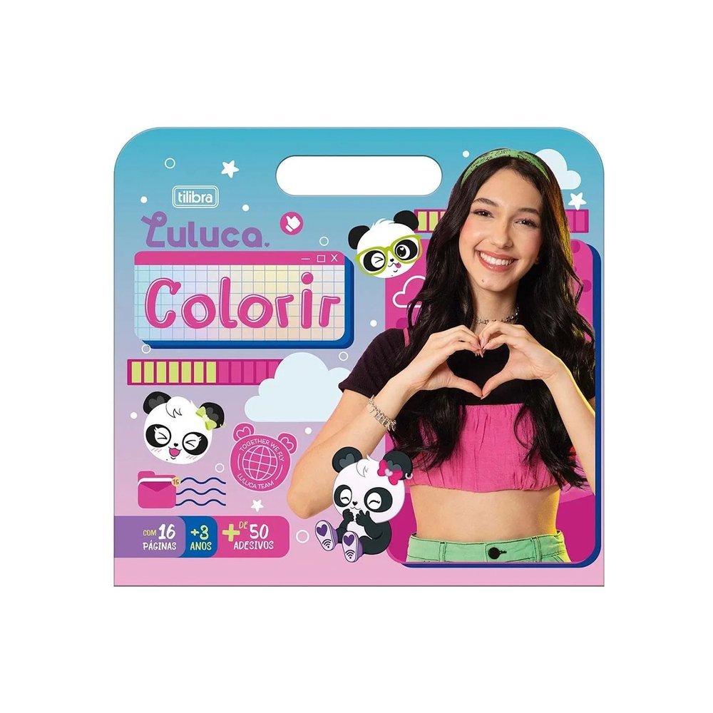 Livro para Colorir Luluca com Adesivos - Tilibra