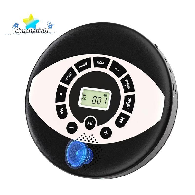 [Promover C] Reprodutor De Cd Recarregável Discman Com Proteção Anti-Salto Alto-Falante , USB Portátil Inclui Fones De O