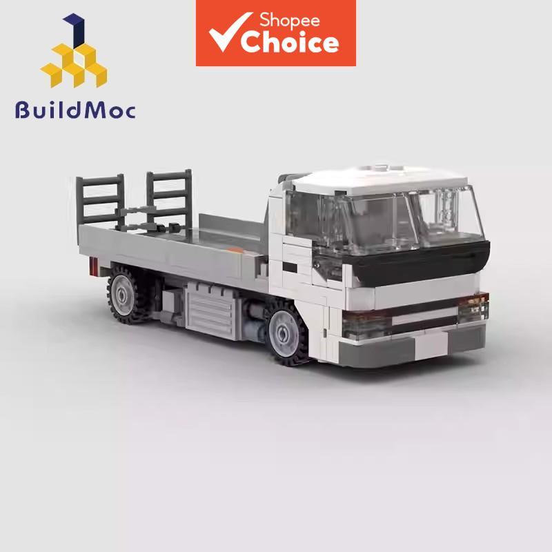  Isuzu Elf Modelo de Caminhão Transportador de Carros Blocos de Montar Brinquedos de Montagem Presentes 289PCS Tijolos