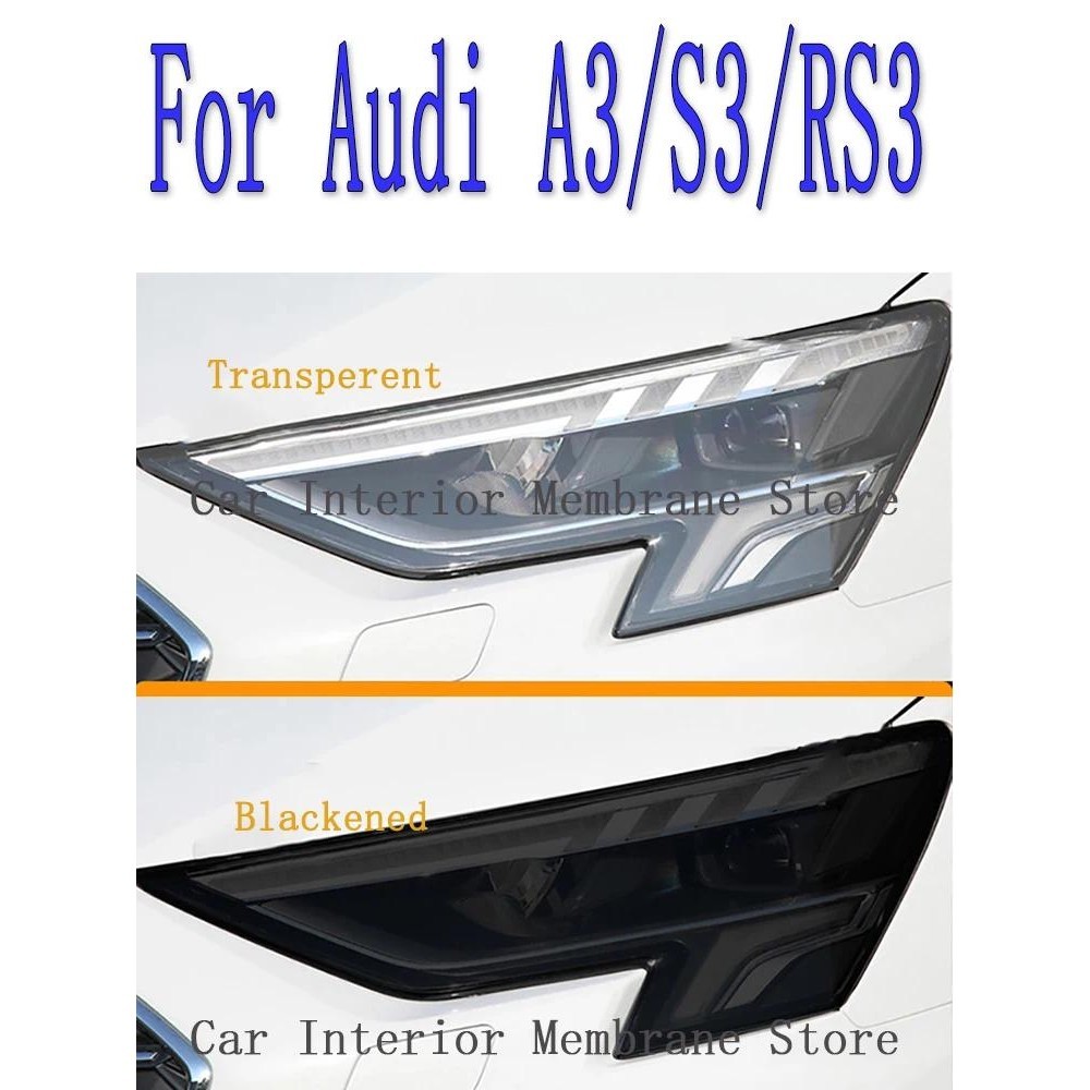 Para Audi A3 RS3 2021 Farol Exterior Do Carro Anti-Risco Frente Lâmpada Matiz TPU Película Protetora Capa Acessórios De