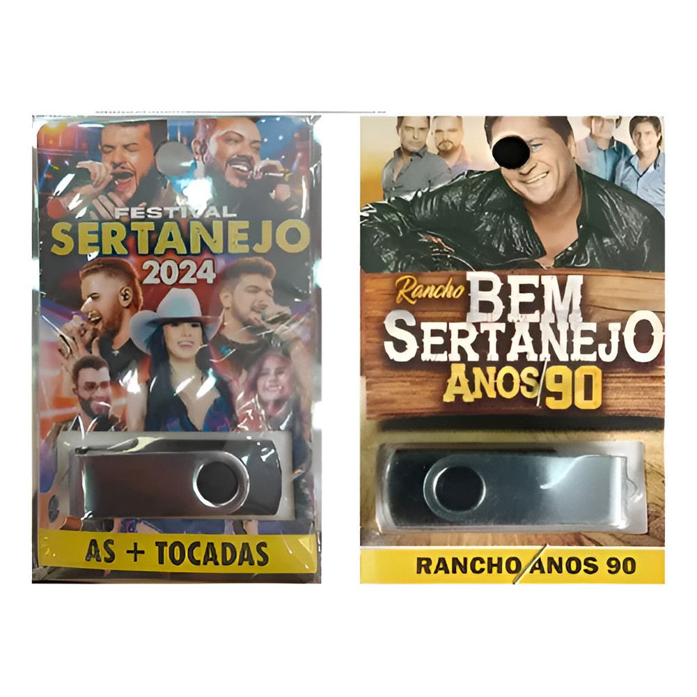 Mega Pendriive Com Mú$icas Sertanej0 +900 Preto Pen Drive