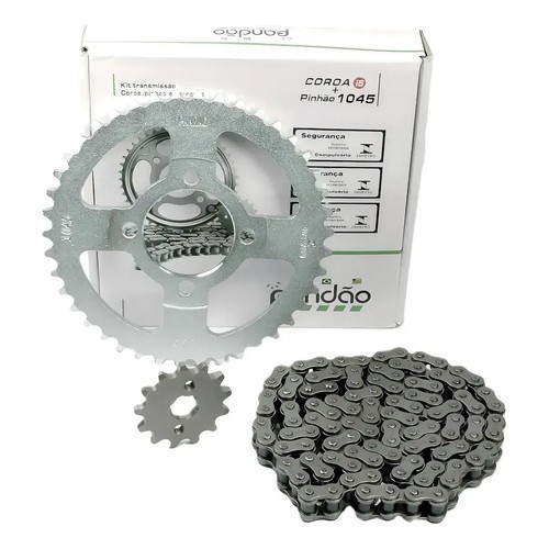 Kit Relação Transmissão Traxx 50 Aço 1045 Preto