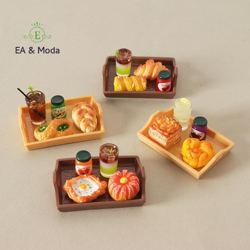 EA & Moda 5 Unidades De Comida Em Miniatura E Enfeite De Brincar Para Casa De Bonecas Sumilation Mini Pão Dim Sum Bebida