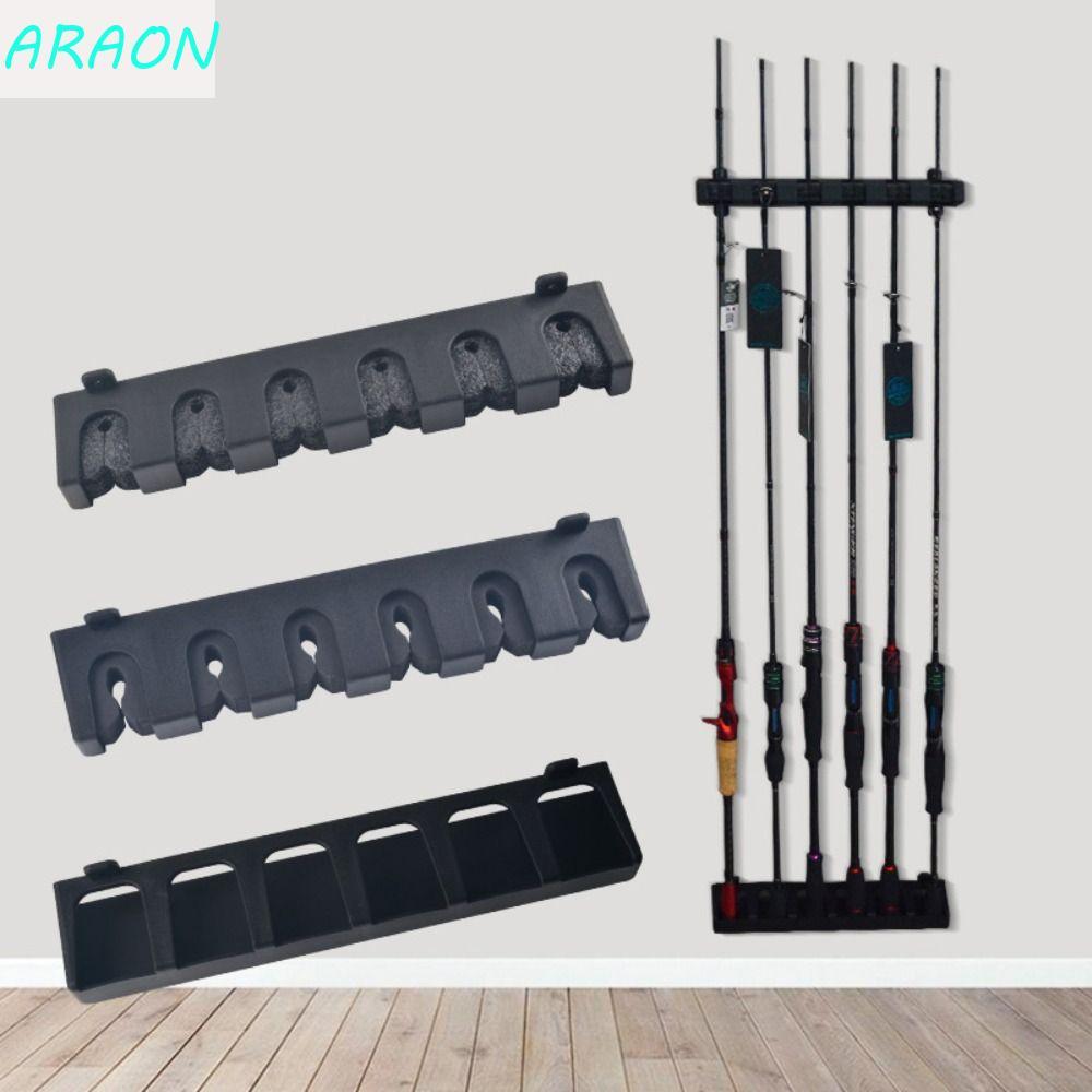 Suportes Para Vara De Pesca ARAON , Suporte De Exibição De Com 6 Furos Montagem Na Parede , Vertical/Horizontal