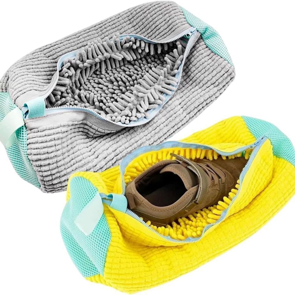 KIT 2 saco para limpeza de sapatos na máquina de lavar