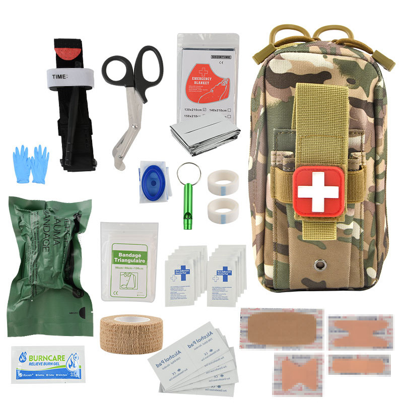 Kit de primeiros socorros para aventura ao ar livre, kit de ferramentas para sobrevivência em campo, kit de emergência, 