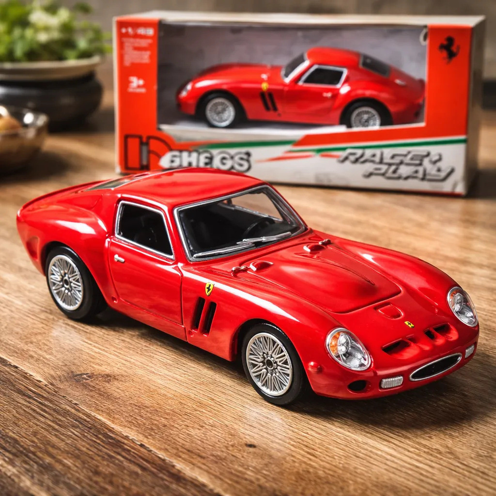 Miniatura ferrari 250 Gto 1:43 Bburago Vermelho