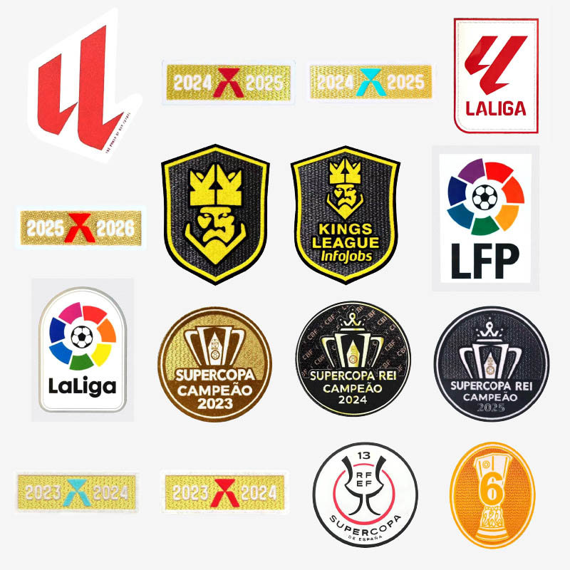 Real Madrid Emblema de futebol La Liga Patch de futebol Barcelona Patch de honra Atletico Madrid