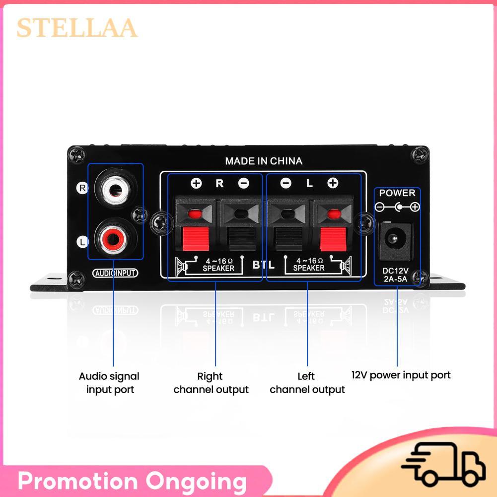 Stellaa Ak270 mini amplificador estéreo de 2 canais, sistema de potência de áudio doméstico, receptor amplificador de