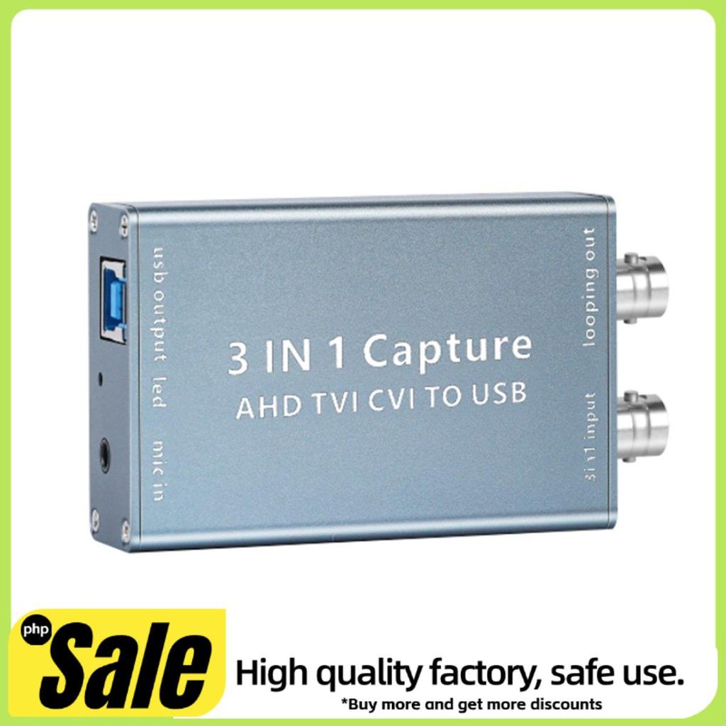 Placa De Captura De Vídeo AHD TVI CVI Para USB 3.0 1080P 60fps Caixa De Gravação Transmissão Ao Vivo Fácil De Usar
