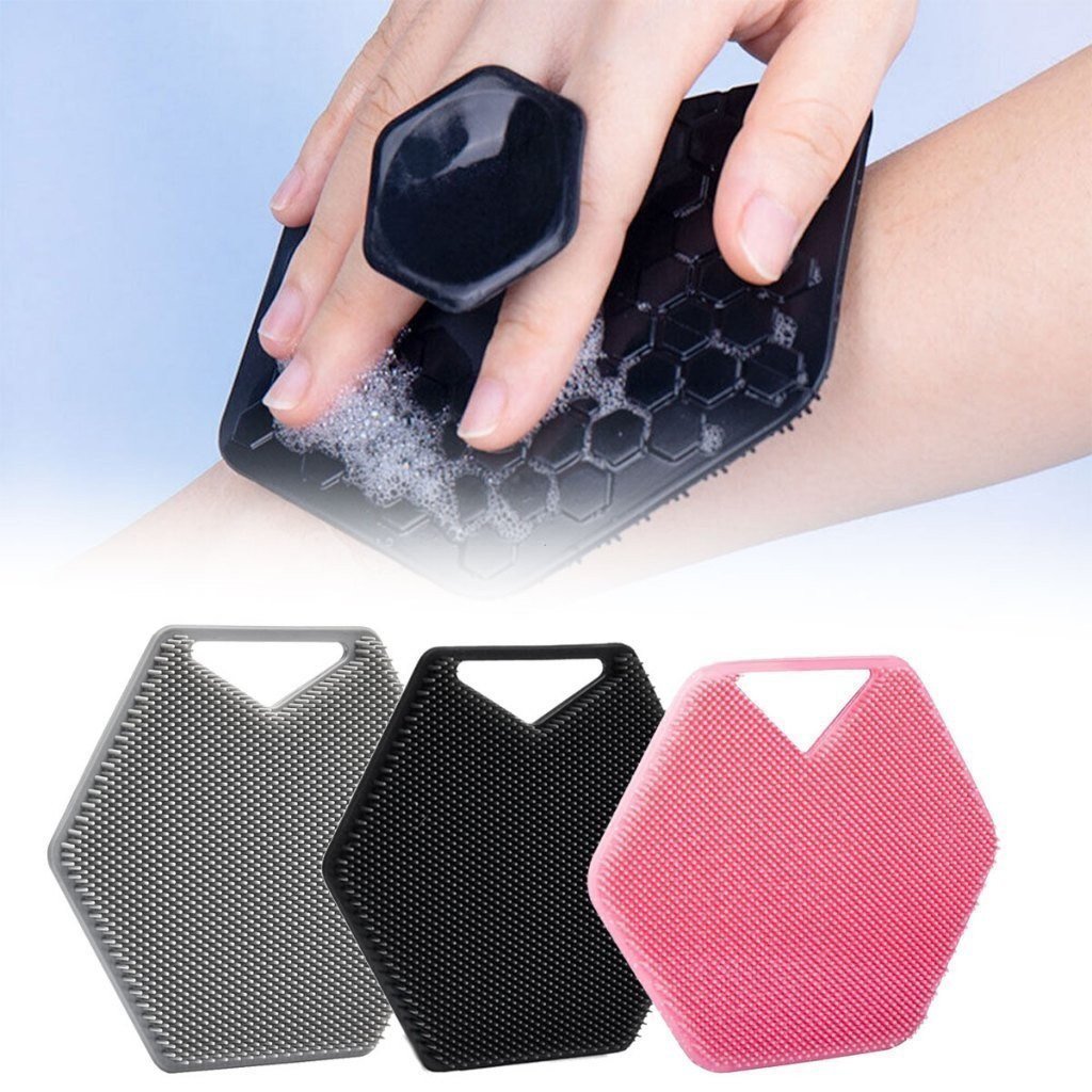 Escova de Limpeza Manual de Silicone Macio para o Corpo e Massagem Corporal Suave