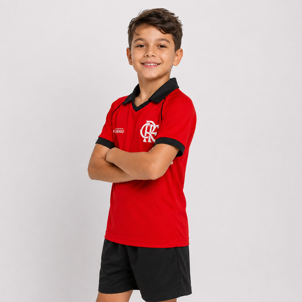 Camisa Flamengo Rufar Infantil Vermelha — imagem 2 de 2