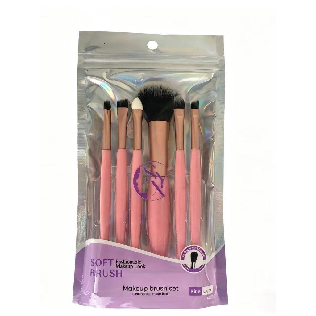 pincel maquiagem kit pincel maquiagem Iniciante amigável 6 conjuntos de pincéis de maquiagem conjunto completo cerdas ma