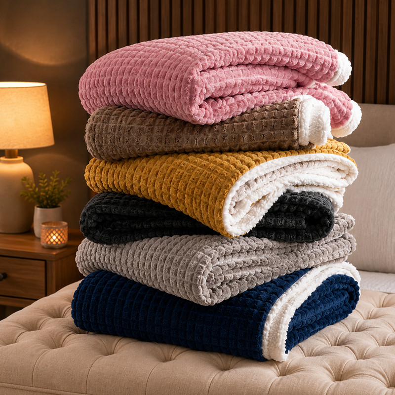 Cobertor Sherpa Casal Dupla Face Colmeia Manta Soft Quentinha Premium 2,20x1,80