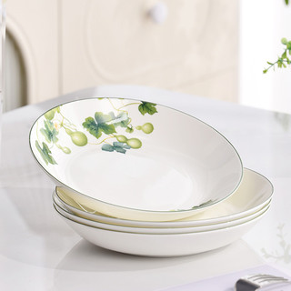 Tangshan Bone China Talheres 8 Polegadas Prato Profundo Prato de Sopa Prato 27cm Prato de Arroz Prato de Cerâmica Prato 