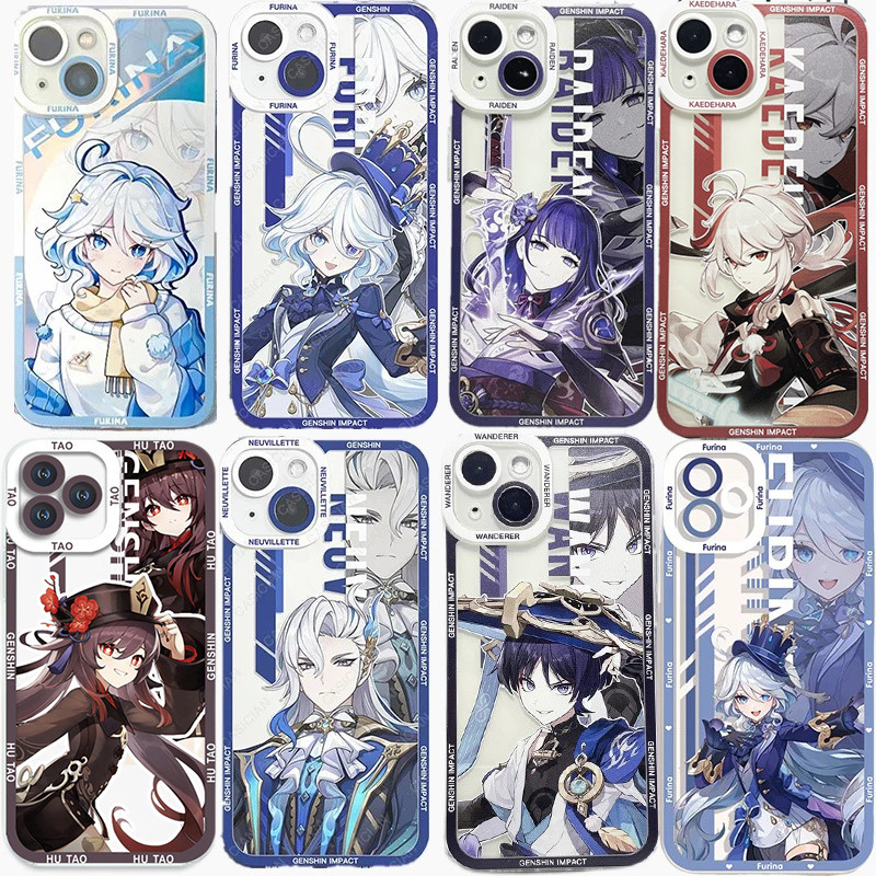 Caixa Para OPPO A6 A5 A3 Pro A6X A3X A5X 5G Reno 11F 12F 13F 8T 7Z 8Z 5G Capa Genshin Impact Wanderer Kaedehara Hu Tao F
