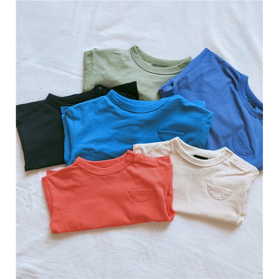 Novo estilo meninos meninas estilo japonês de manga comprida primavera outono camiseta meninas crianças pequeno médio gr