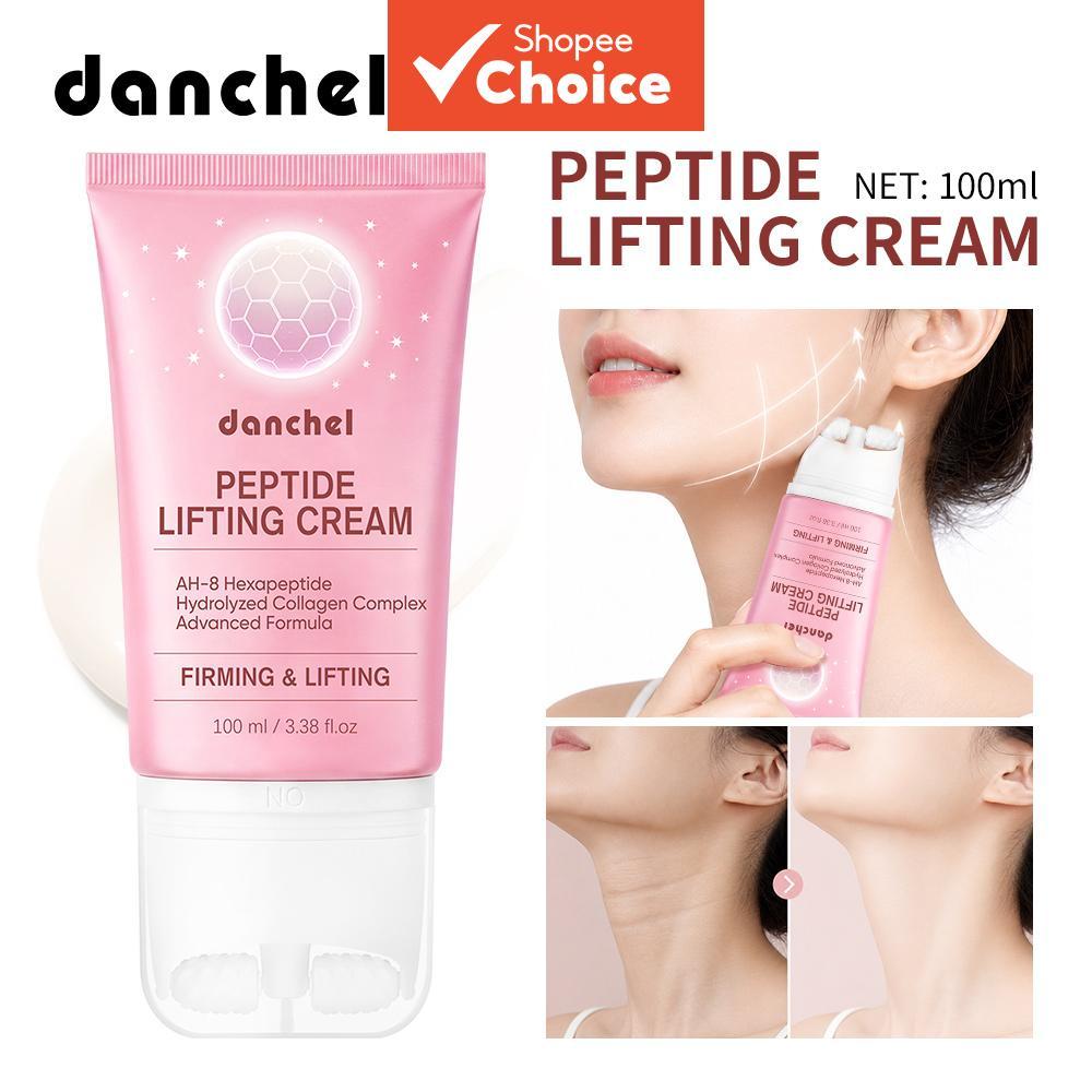 Creme de Elevação com Peptídeos Danchel Creme de Elevação de Colágeno Creme de Massagem Facial com Rolo Duplo para