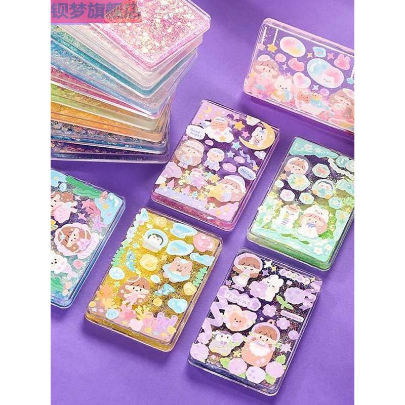 Glitter Goo Card Mahjong Set diy Goose Card Card Brick Pequeno Cubo de Gelo Tijolo Mini Acrílico Manual Criativo e Adesi