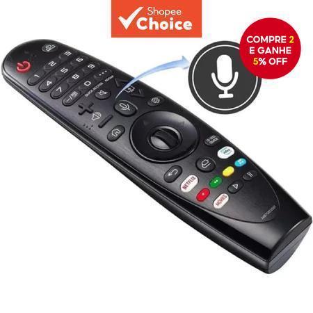 Controle Remoto Mágico de Voz para TV LG Smart 2019-2021 AKB75855501 AN-MR20GA MR19BA