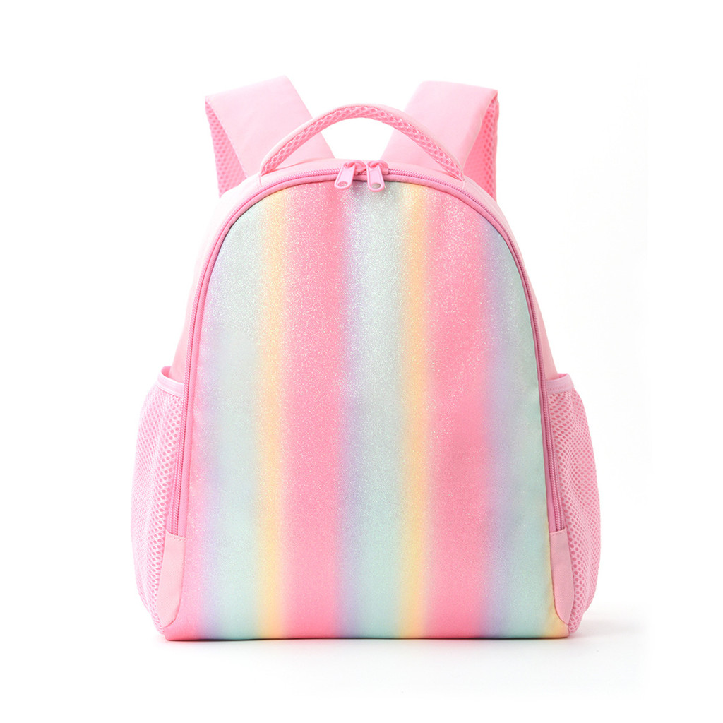 Crianças mochila estudantes da escola primária arco-íris saco de escola crianças mochila viagem luz lazer mochila