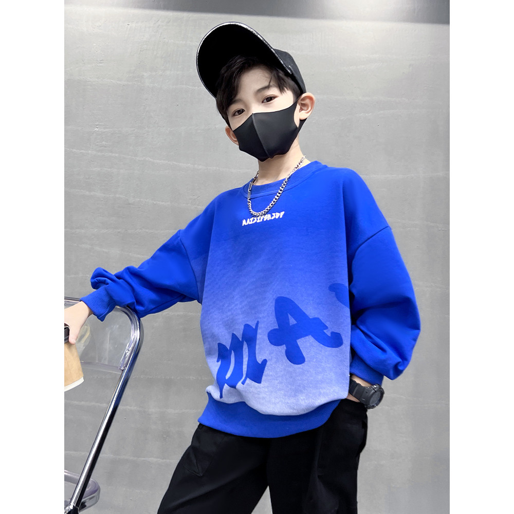 Crianças roupas meninos moletom primavera outono estilo 2025 novo estilo meninos primavera manga comprida camiseta médio
