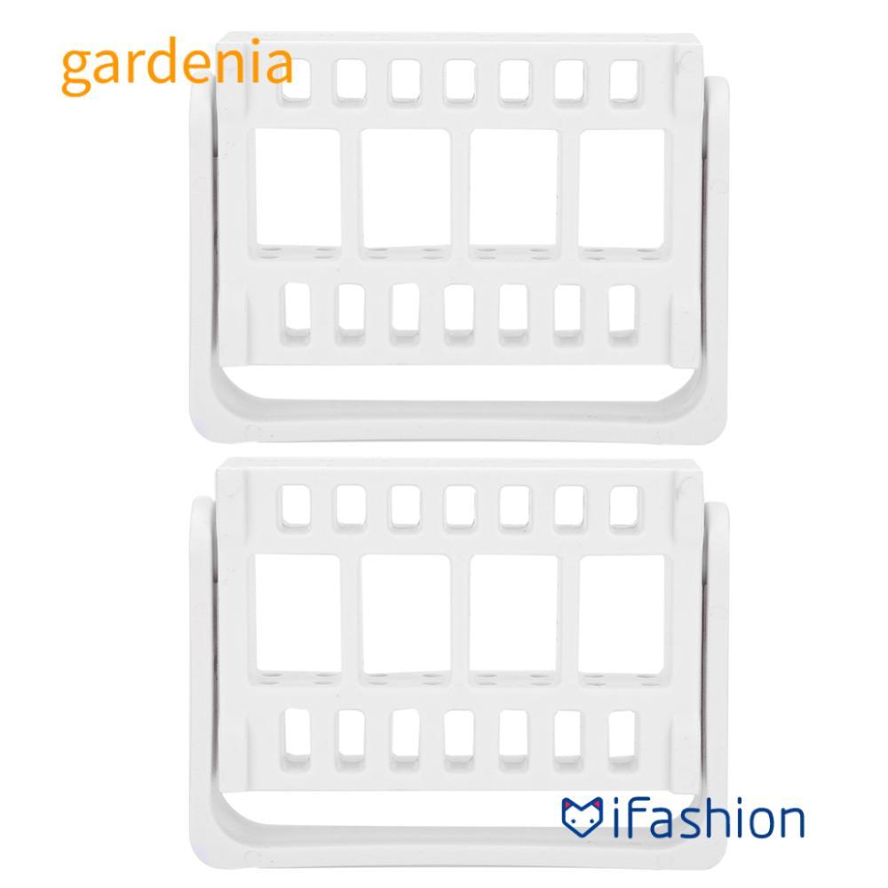 GARDENIA 2 Pcs Organizador De Broca , Suporte De Unha ABS Com Display Acrílico Cabeça De Moagem De 16 Furos