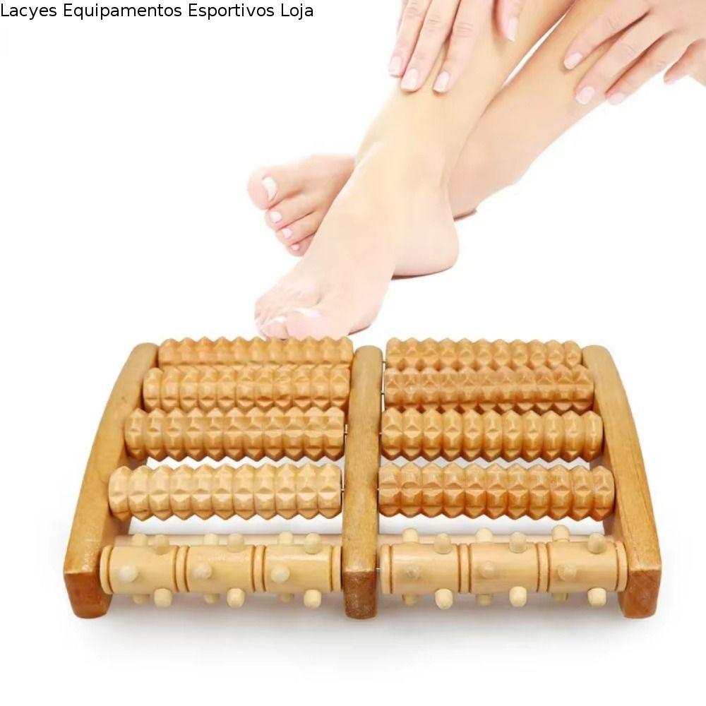Rolo De Massagem Para Pés LACYES , Massageador De 5/6 Fileiras , Acupressão Ergonômico Multiponto Manual