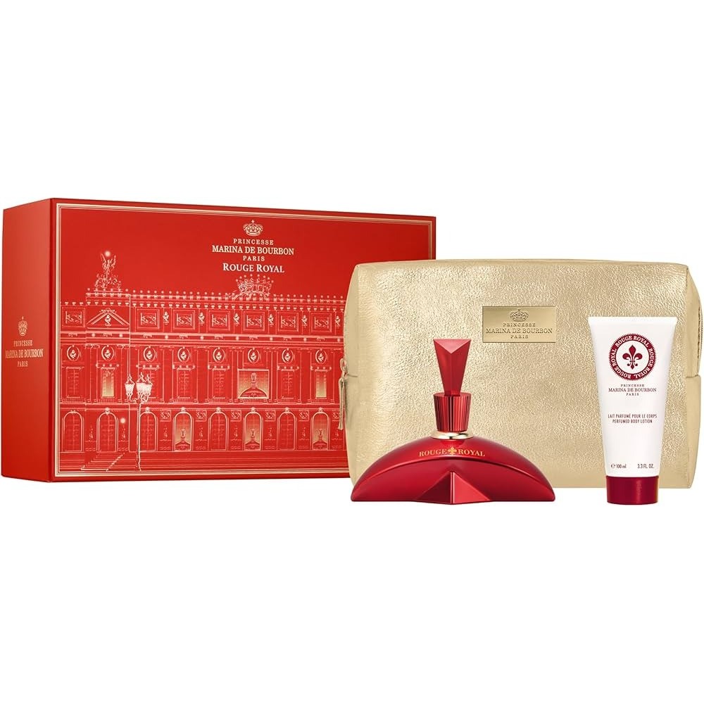 Marina de Bourbon KIT Rouge Royal EDP 100ml + Loção Corporal 100ml + Necessaire - Fragrância Feminina