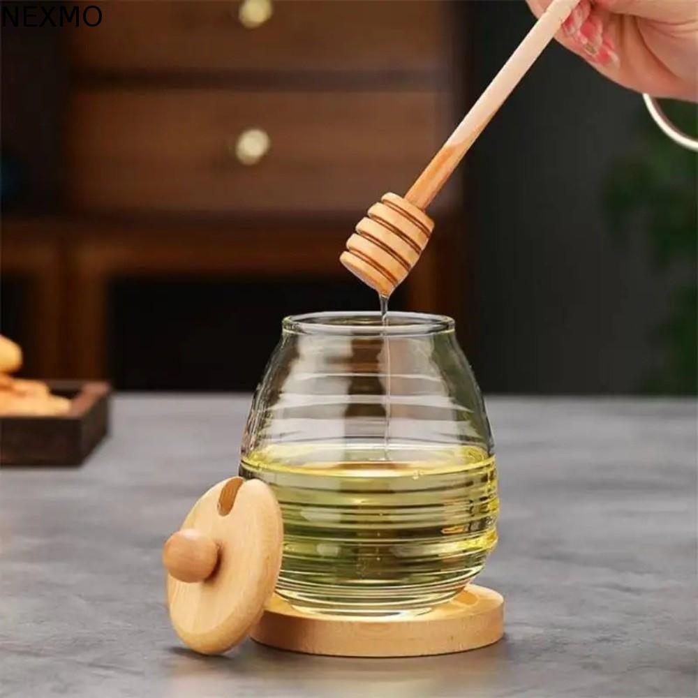 Tanque De Favo De Mel De Vidro NEXMO , 280/400/500ml Com Recipiente De Armazenamento Concha E Tampa , Pote Fácil De Limp