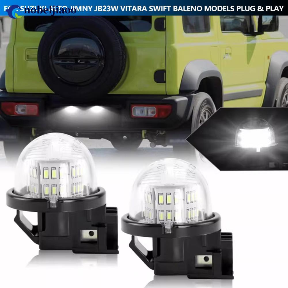 NOBELJIAOO Luz LED Para Placa De Carro Suzuki Alto Jimny JB23W Vitara Swift Baleno Modelos Plug & Play Canbus Lâmpada Tr