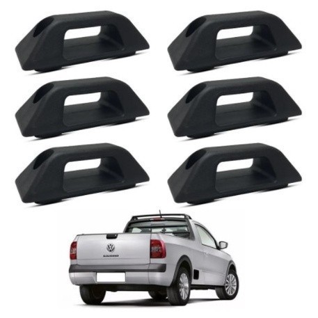 Gancho Da Caçamba Saveiro G5 G6 G7 2010 até 2019 Kit 6 peças