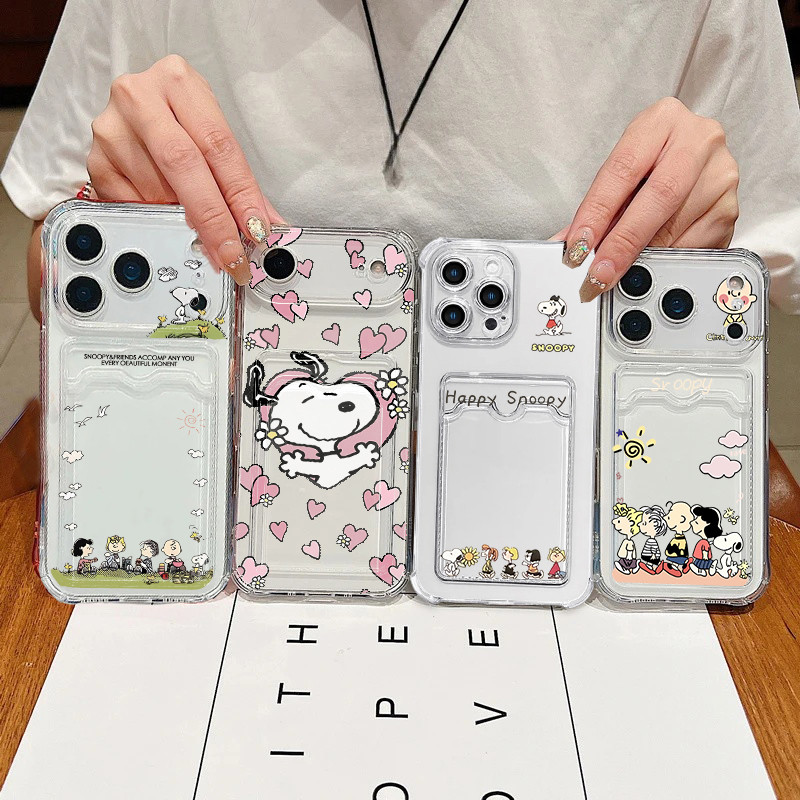 Super Snoopy Capa Clara Para Samsung Galaxy A14 A13 A12 A22 A21S A32 A04 A04E A24 A25 A26 A21S 5G Caso De Celular Foto T