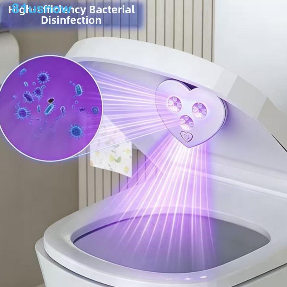 Luz De Vaso Sanitário LED USNOW1 , Limpador Inteligente Recarregável USB Ultravioleta , Desodorizador De Geladeira Efici