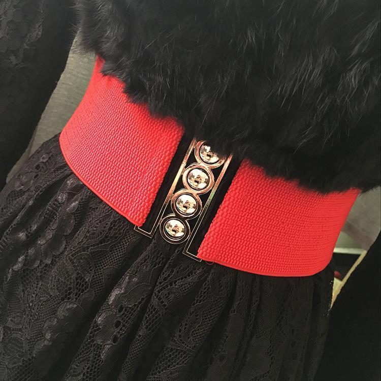 Para baixo acolchoado jaqueta cinto feminino largo elástico decorativo vestido casaco cinto simples cinto cintura corren