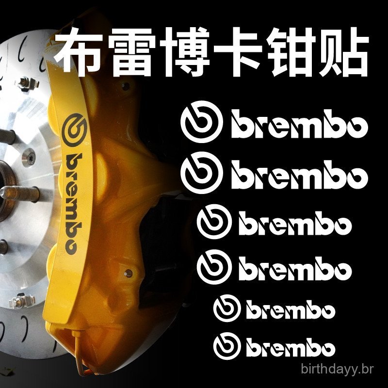 Novos adesivos para pinças Brembo, resistentes a altas temperaturas, decalques personalizados refletivos para pinças Bre