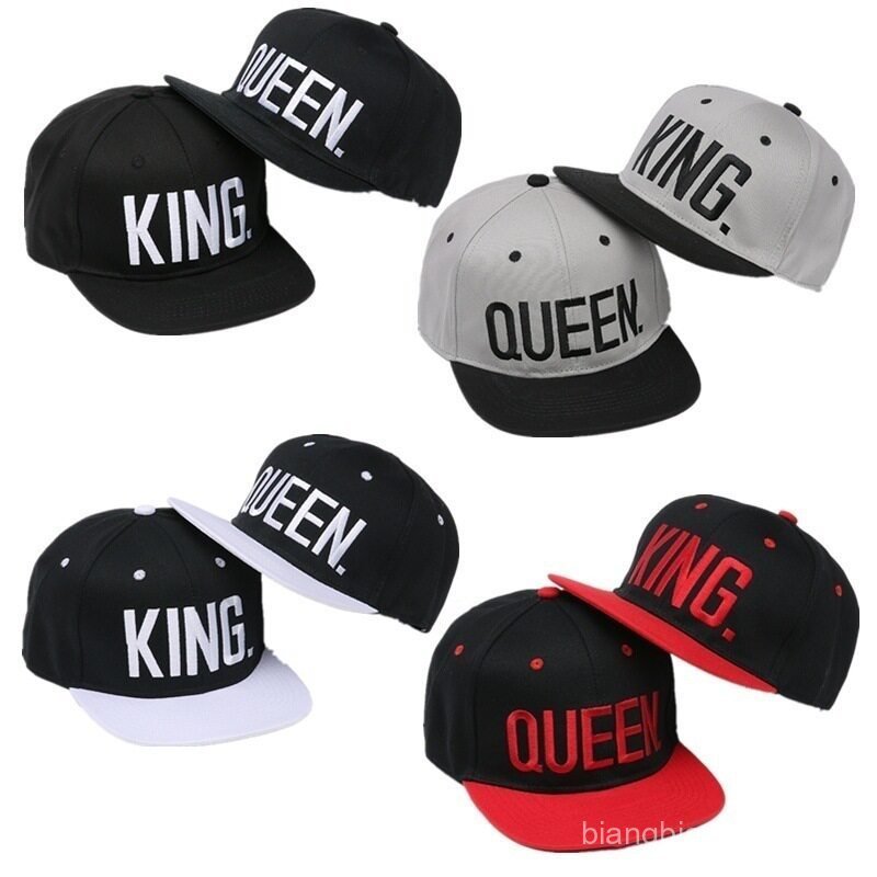 Novo boné hip-hop com letras bordadas, boné esportivo para homens e mulheres, boné de beisebol King qun USF1.
